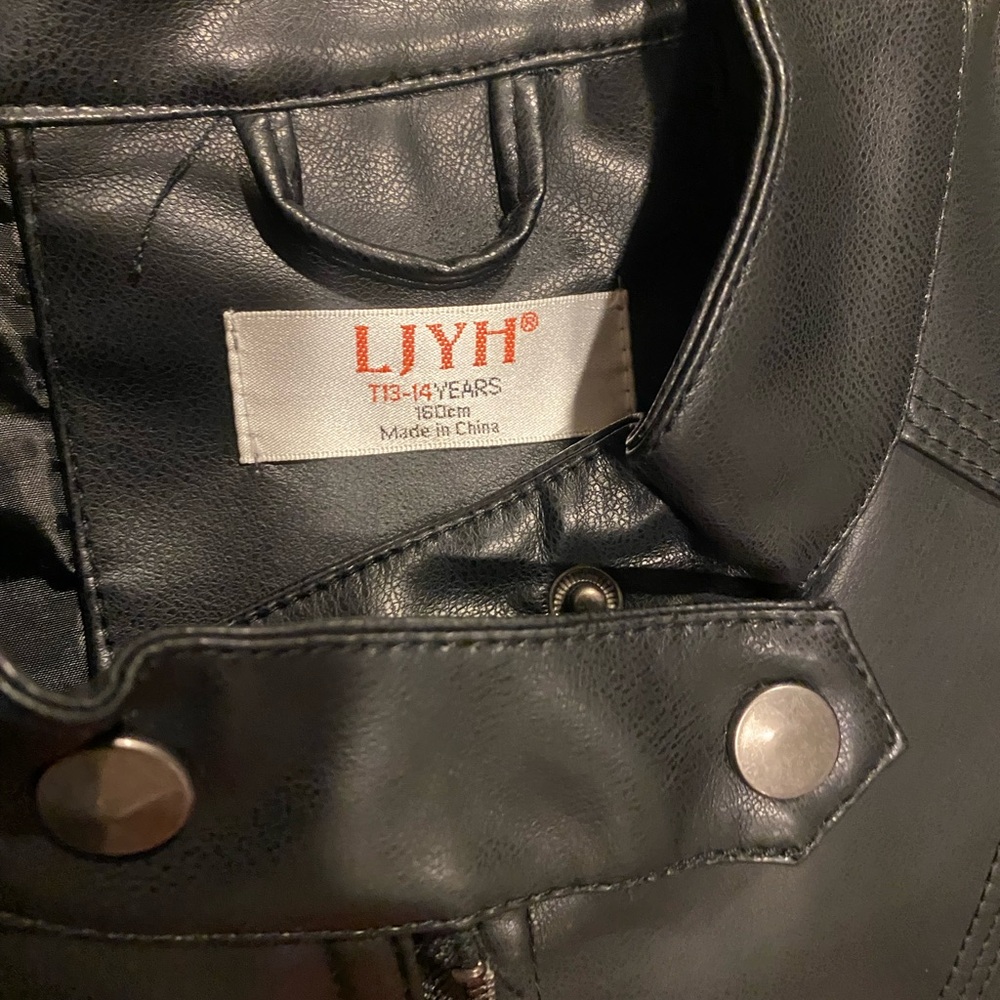 Black Faux Leather Jacket